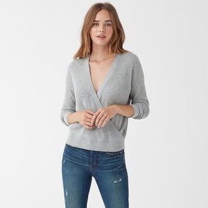 NWT Splendid Grey Long Sleeve V-neck Sibyl Top - S